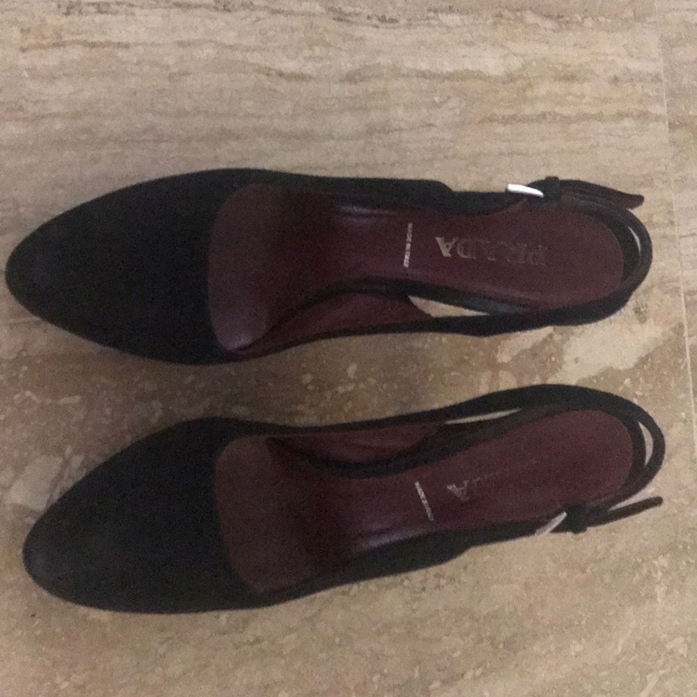 Prada leather heels